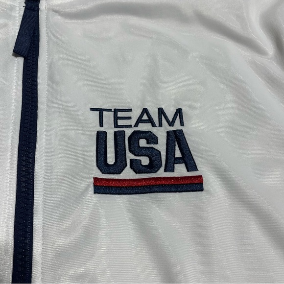 Team USA Men's (unisex) White Lightweight Jacket Men’s M - Picture 2 of 9